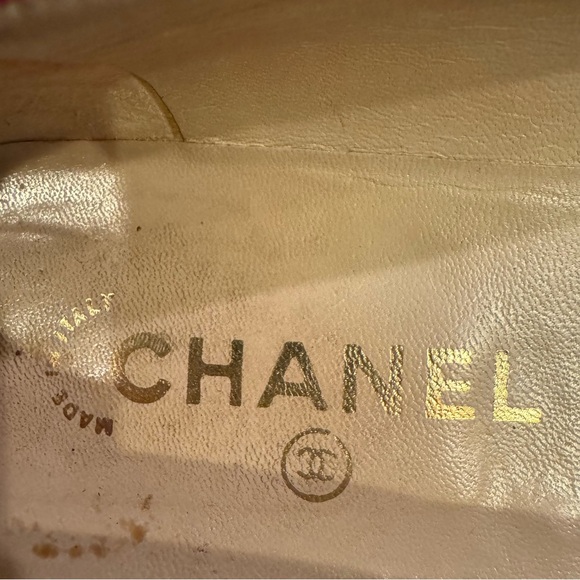 CHANEL woven houndstooth Red and white ballerina ballet Flats - Picture 14 of 15